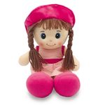 Boneca de Pano - Rosa - Unik Toys | 30cm