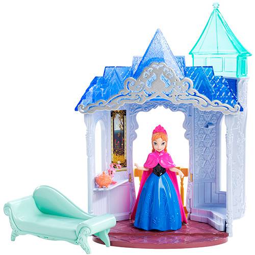 Boneca Disney Frozen Mini Castelo com Anna - Mattel