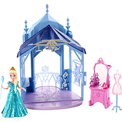 Boneca Disney Frozen Mini Castelo com Elsa - Mattel