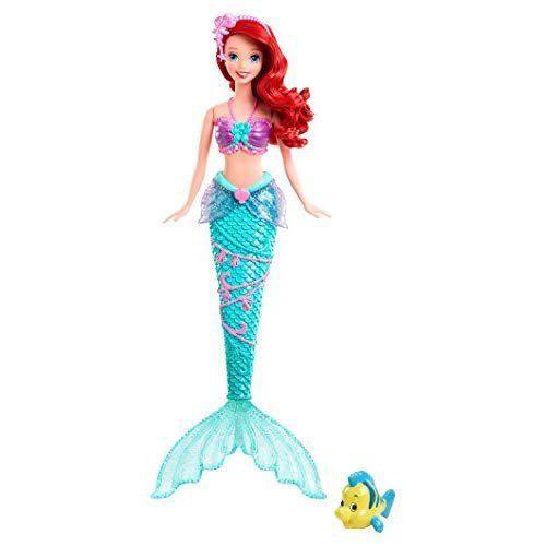 Boneca Disney Princesas Ariel Pequena Sereia Espirra Água