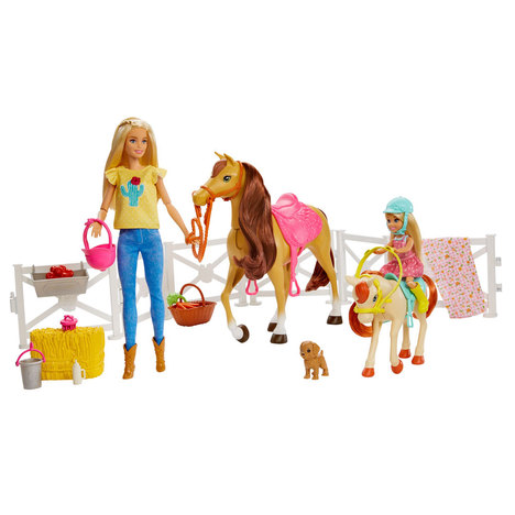 Boneca e Acessórios - Barbie - Chelsea com Cavalo e Ponei - Mattel