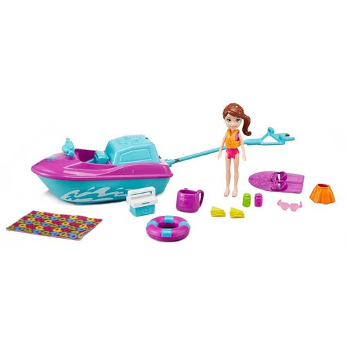 Boneca e Veículo - Polly Pocket - Lila e Jet Ski - Mattel