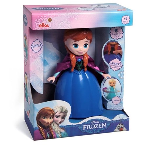 Boneca Eletrônica Disney Frozen Anna Elka Brinquedos