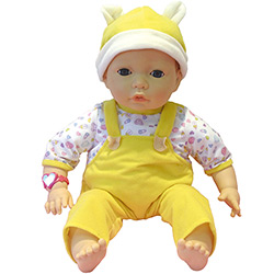 Boneca Emotion Baby Roupa Amarela - Multikids
