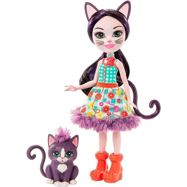 Boneca Enchantimals Ciesta Cat e Climber - Mattel