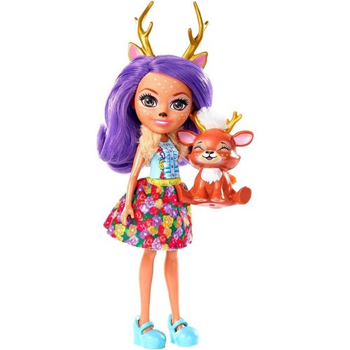 Boneca Enchantimals Danessa Deer e Bichinho Sprint - Mattel