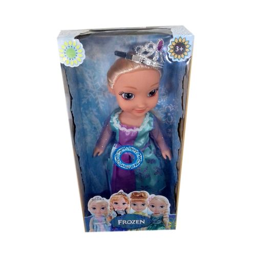 Boneca Frozen Disney Princesa Elsa Sonoro + Mini Olaf
