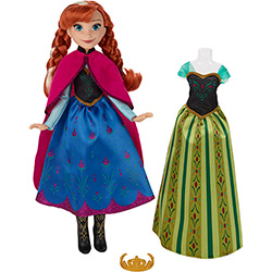 Boneca Frozen Vestidos Reais Anna - Hasbro
