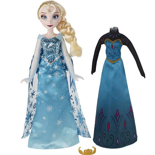 Boneca Frozen Vestidos Reais Elsa - Hasbro