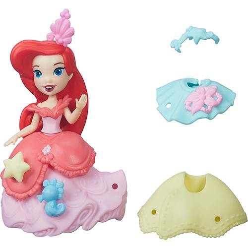 Tudo sobre 'Boneca Hasbro Ariel Disney Princess Mini Princesa e Vestido'