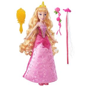 Boneca Hasbro Disney Princess Penteados de Princesa - Aurora com Cabelo Longo