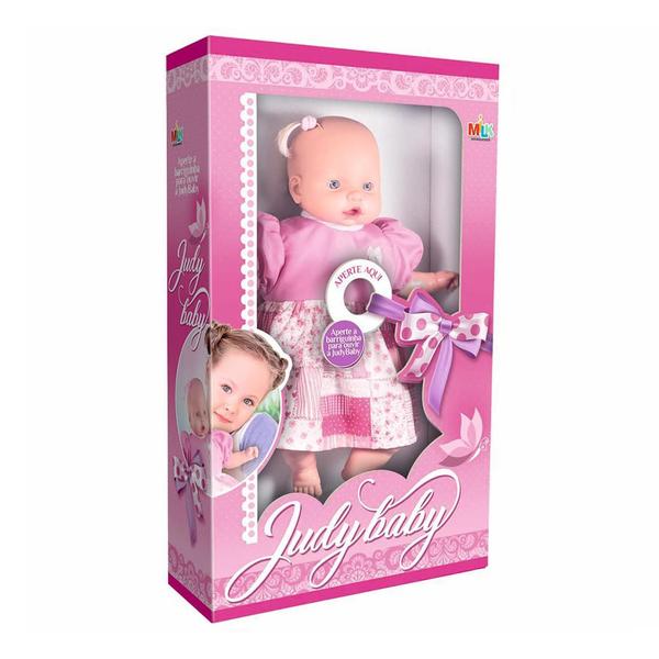 Boneca Judy Baby Milk Brinquedos Emite Vários Sons