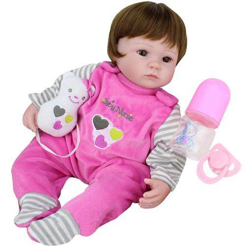 Boneca bebé Reborn realista, de 55 cm de altura, sílica-gel mais algodão :  .com.br: Brinquedos e Jogos