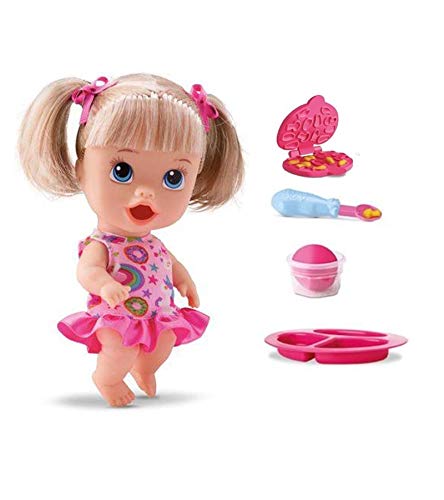 Boneca Little Dolls Come Come Loira - Diver Toys