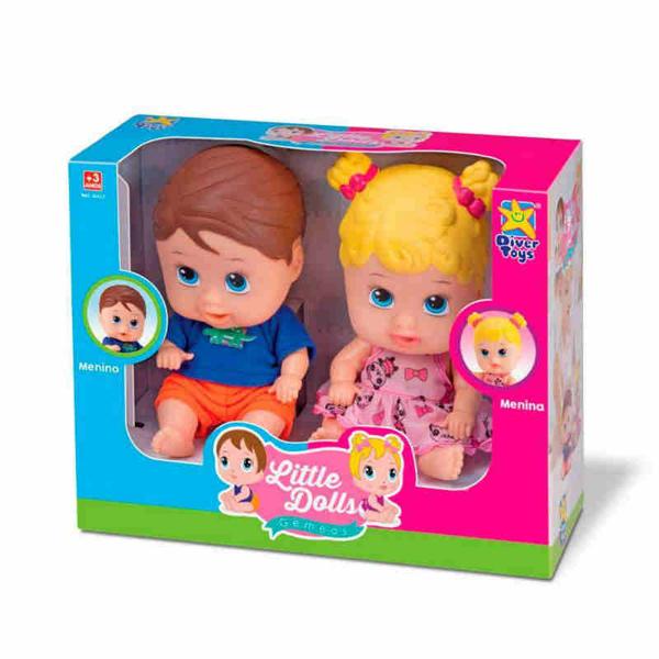 Boneca Little Dolls Gemeos Diver Toys
