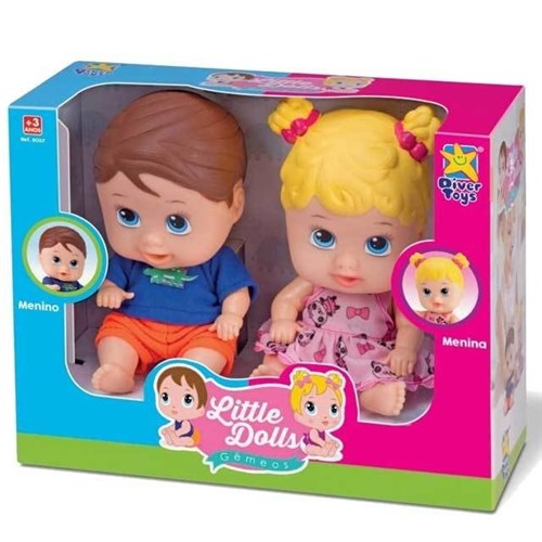 Boneca Little Dolls Gêmeos Menina e Menino 132932
