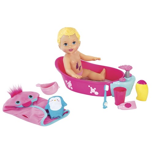 Boneca Little Mommy Brincadeira na Banheira Dtg64 Mattel