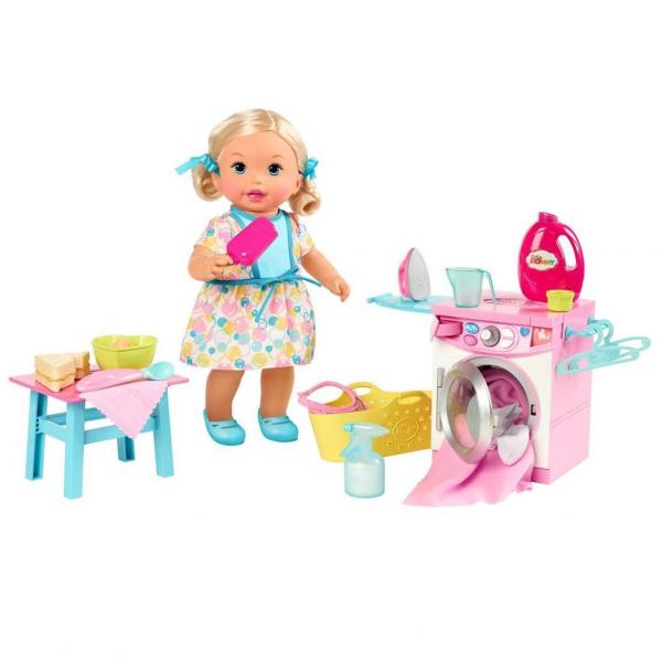 Boneca Little Mommy Hora de Comer e Lavar - FLC04 - Mattel