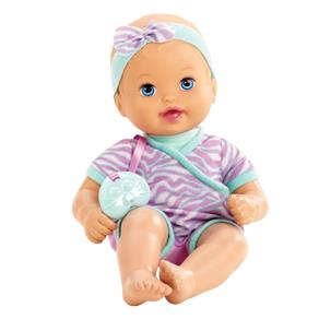 Boneca Little Mommy Mattel Recém Nascida - Roxa