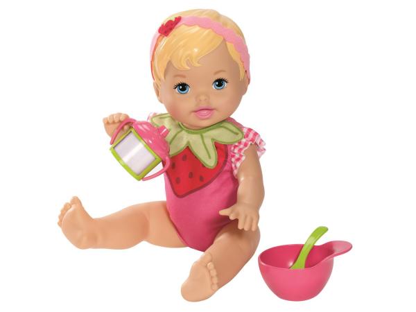Tudo sobre 'Boneca Little Mommy - Momentos do Bebê - Comidinha Moranguinho Mattel'