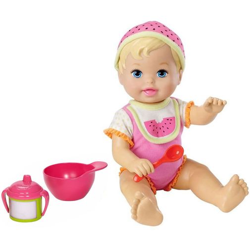 Tudo sobre 'Boneca Little Mommy Momentos do Bebê - Hora de Comer Melancia - Mattel'