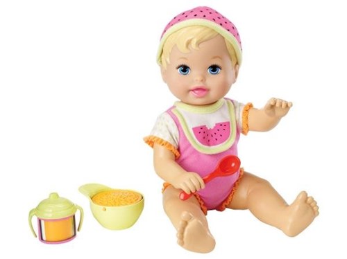 Boneca Little Mommy Momentos do Bebê - Hora de Comer - Melância Mattel
