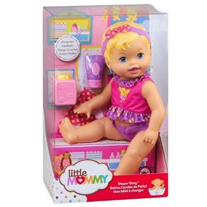 Boneca Little Mommy - Momentos do Bebê - Hora de Trocar as Fraldas - Mattel