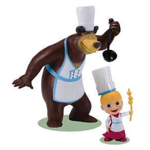 Boneca Masha e o Urso Kit com 2 Personagens Sunny - Masha Chef