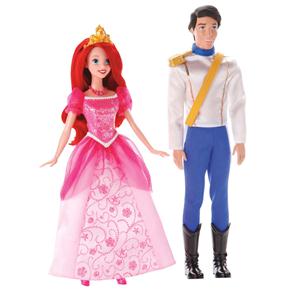 Boneca Mattel a Pequena Sereia - Princesa Ariel e Principe Eric - Princesas Disney