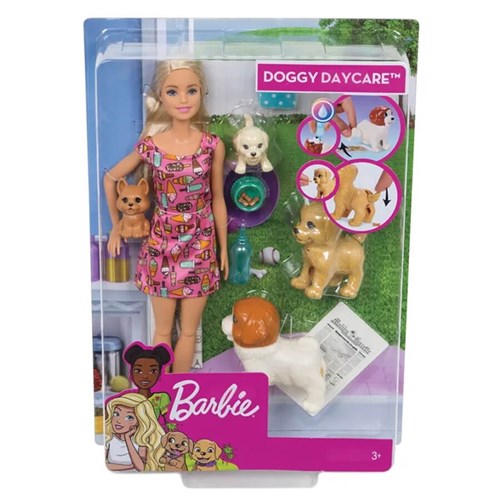 Boneca Mattel Barbie Treinadora de Cachorrinhos Fxh08