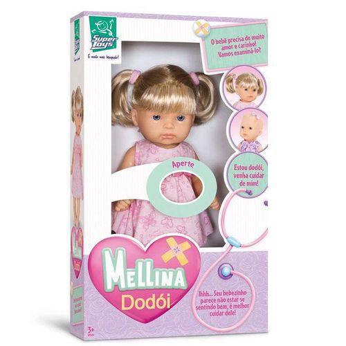 Boneca Mellina Dodoi com Cabelos Super Toys 191