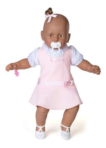 Boneca - Meu Bebê Negro - Vestido Rosa - Estrela