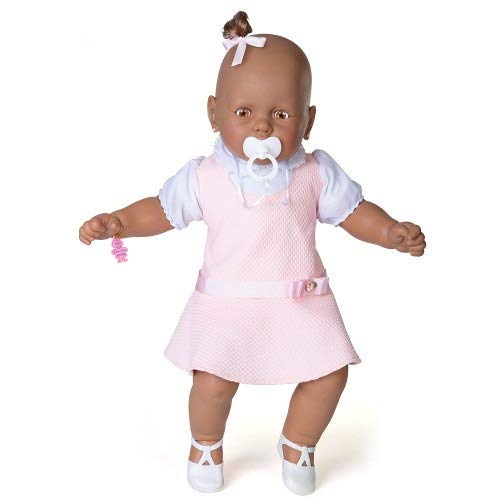 Boneca - Meu Bebê Negro - Vestido Rosa - Estrela