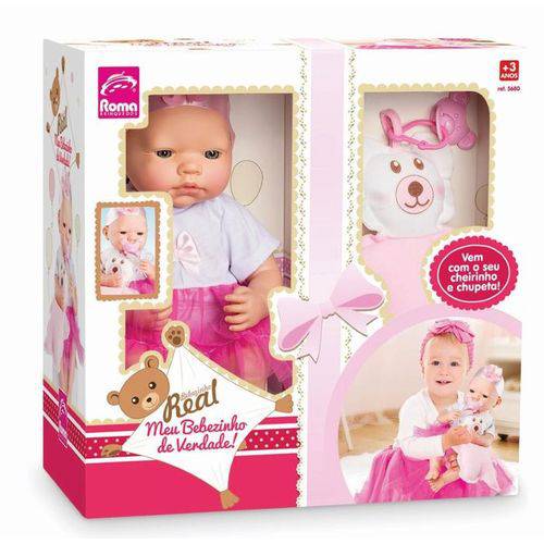 Boneca Meu Bebêzinho Real 5680 - Roma Brinquedos