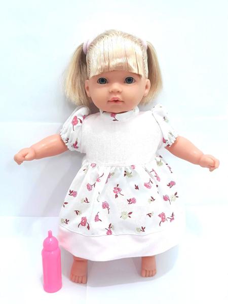 Boneca Mini Baby Faz Xixi 35cm 337 - Super Toys