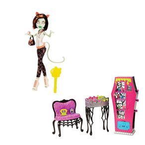 Boneca Monster High Mattel Monster Fusion - Scarah Screams + Acessórios Escola Monster High Mattel - Lounge