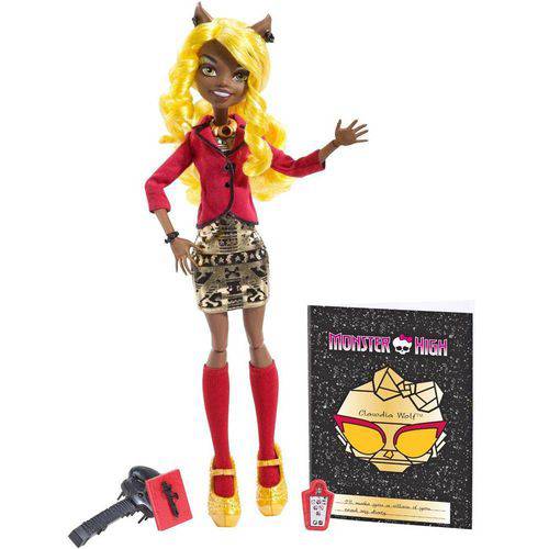 Boneca Monster High - Monstros, Câmera, Ação - Clawdia Wolf