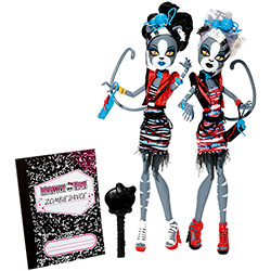 Boneca Monster High Zumbi Irmãs Gatas com 2 - Mattel
