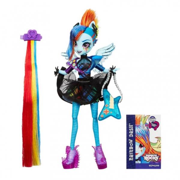 Boneca My Little Pony Equestria Girls Rainbow Dash Rainbow Rocks - B1036 - Hasbro