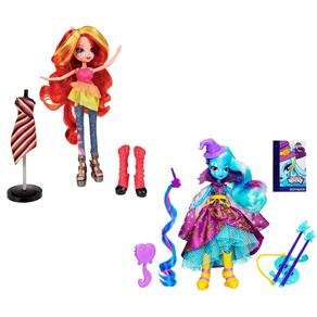 Boneca My Little Pony Equestria Girls Trixie Lulamon + Sunset Shimmer - Hasbro