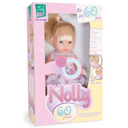 Boneca Nolly Fala 60 Frases - Super Toys