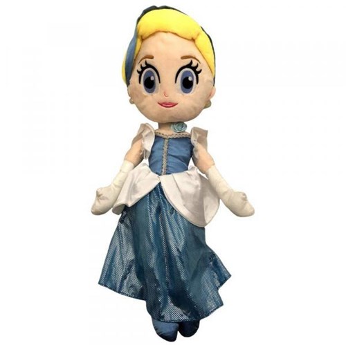 Boneca Pelúcia Grande Princesa Cinderela Tradicional - Disney