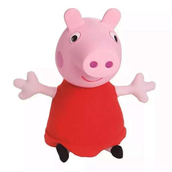 Boneca Peppa Pig Cabeça de Vinil com Som - Estrela
