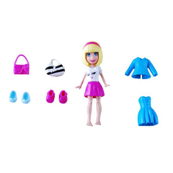 Boneca Polly Pocket - Amigas Festa Fashion - Polly - Mattel