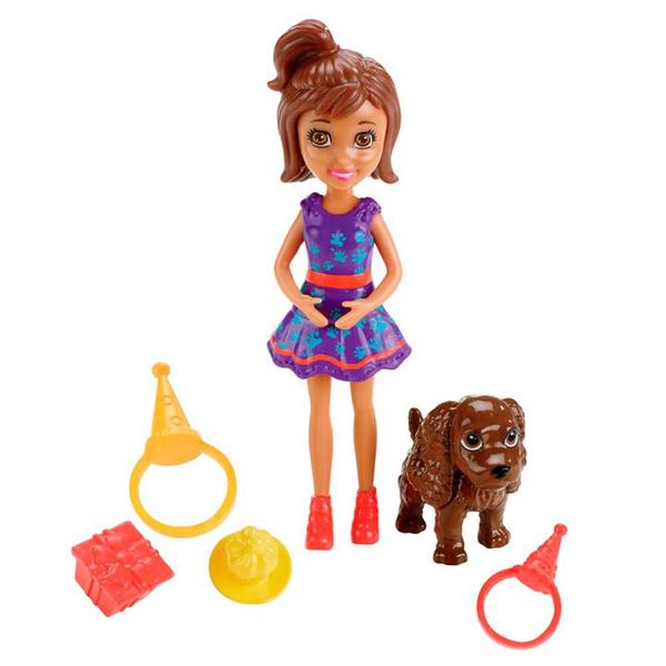 Boneca Polly Pocket - Aniversário Pet - Shani - Mattel