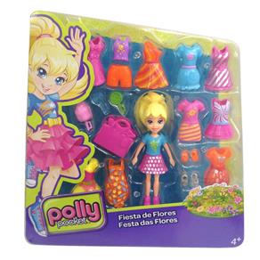 Boneca Polly Pocket com Roupinhas - Festa das Flores - Mattel