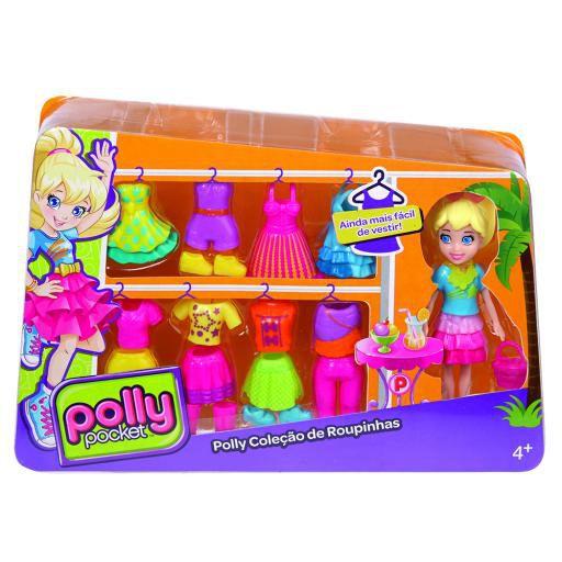 Boneca Polly Pocket com Roupinhas - Polly - Mattel