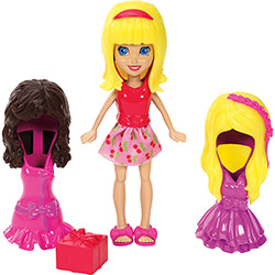Boneca Polly Pocket Conjunto Fashion Clip Snap 1 - Mattel
