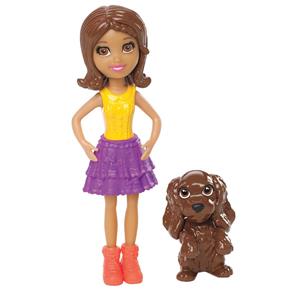 Boneca Polly Pocket e Seu Bichinho de Estimação Shani e Pet Mattel
