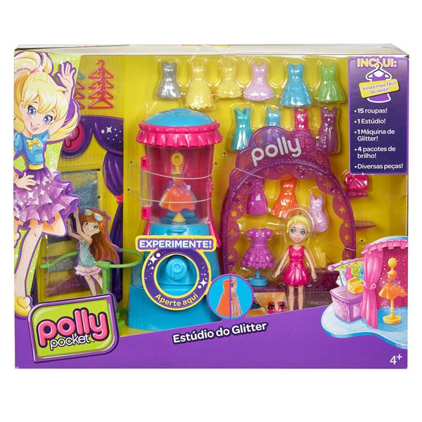 Boneca Polly Pocket - Estúdio do Glitter - Mattel